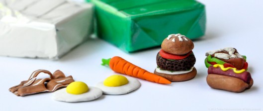 Sculpy mini food