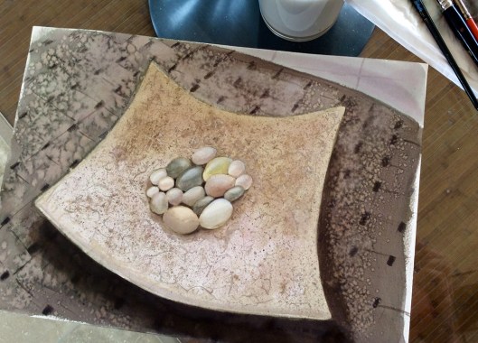 Beach pebbles - 12x9 watercolor